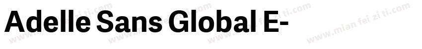 Adelle Sans Global E字体转换